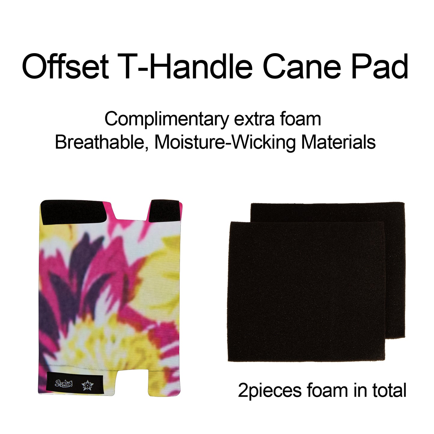 SpringSeaon Cane Handle Padding Covers - Universal Fit T-Handle Grip Pads for Cane Accessories