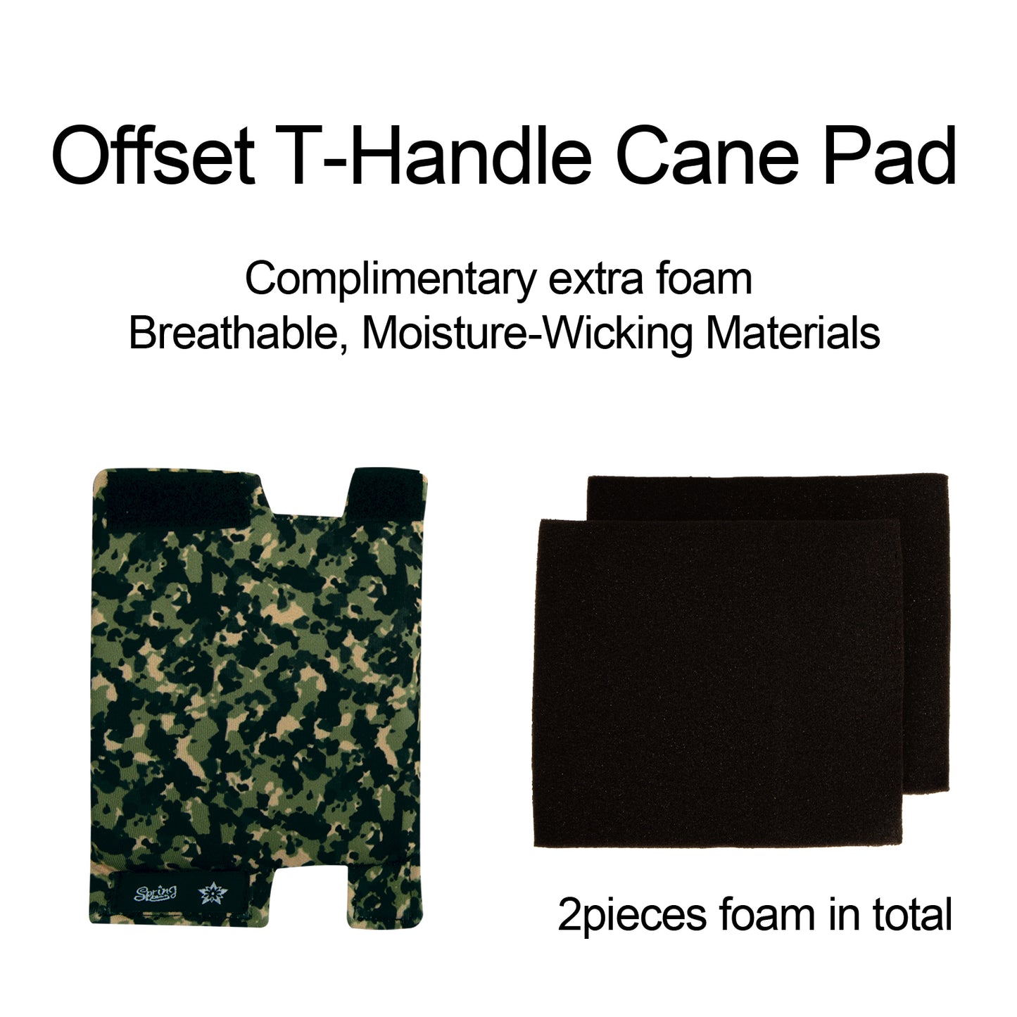 SpringSeaon Padded Cane Handle Covers - Universal Fit T-Handle Grip for Cane Stick