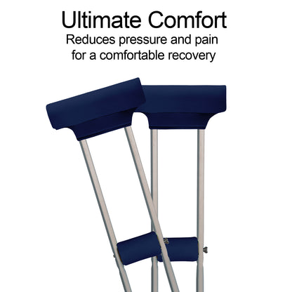 SpringSeaon Underarm Crutch's Pad and Hand Grip Covers Universal Accessories for Crutches