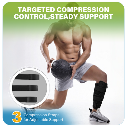 SPRING SEAON Calf Brace with Anti-Slip Silicone, Adjustable Shin Splint Support for Pain Relief & Swelling Reduction