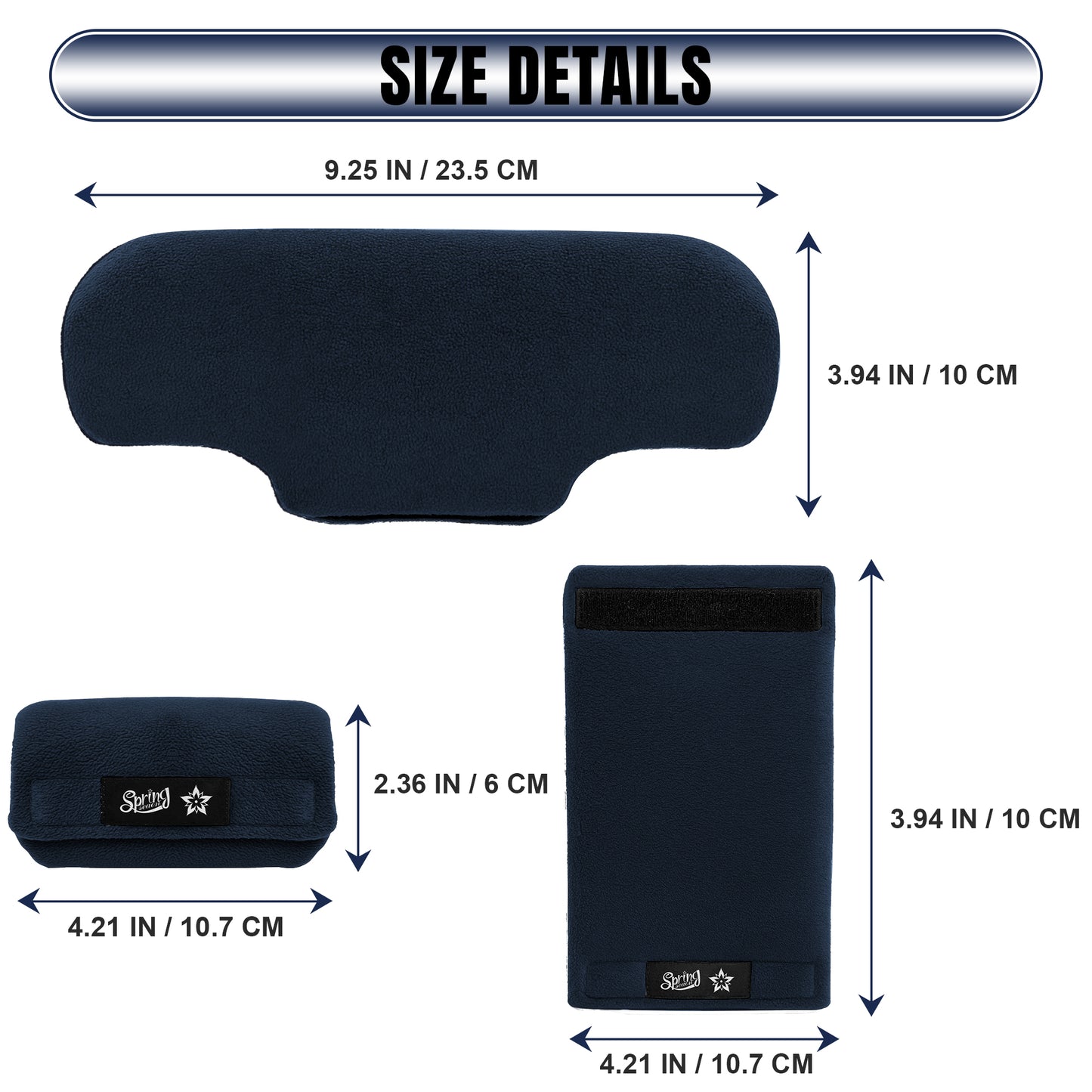 SPRING SEAON Universal Fleece Crutch Pads - Soft Underarm & Hand Grip Covers Set