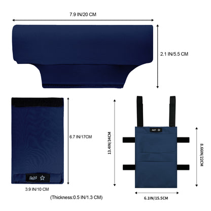 SpringSeaon Underarm Crutch Pads Set with Storage Bag Water-Resistant - Crutch Cover Accessories