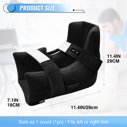 Heel Protectors with Hot/Cold Pack Pocket - Adjustable Plush Ankle Cushion (Pink)