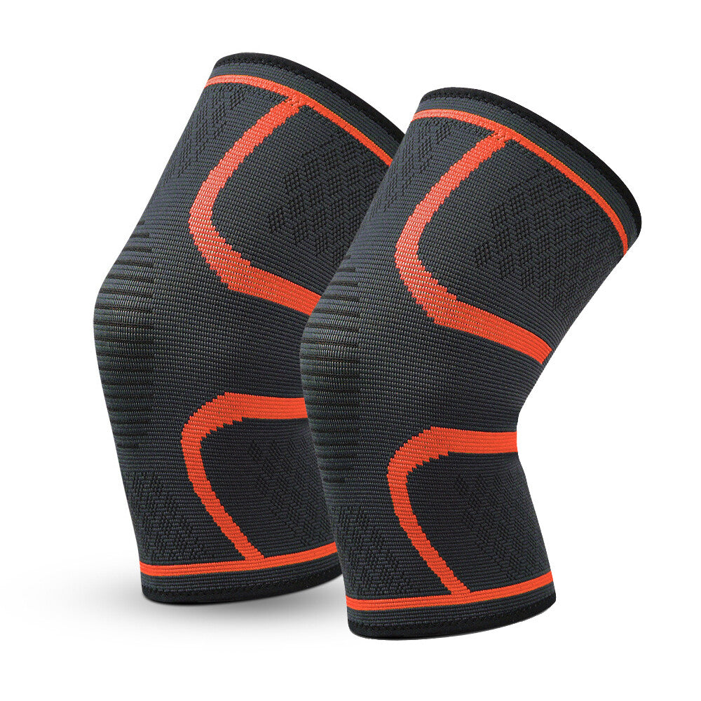 Color-​Knee Compression Sleeve (1 Pair) - Knee Support for Basketball, Running, Gym, Weightlifting S-XXL - SpringSeaon