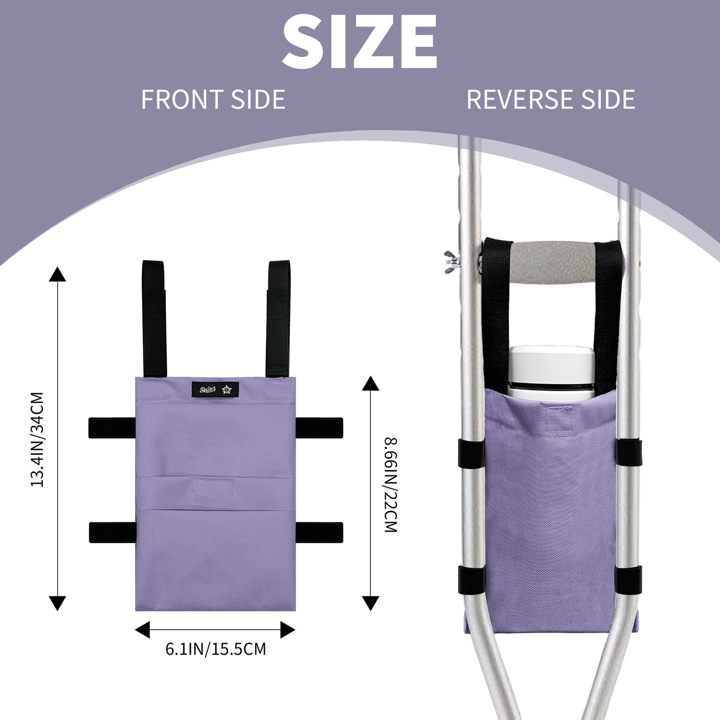SpringSeaon Water-Proof Crutch Pouch- Lightweight Universal Storage Bag-Crutch Accessories