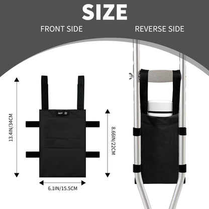 SpringSeaon Water-Resistant Crutch Pouch- Lightweight Universal Storage Bag-Crutch Accessories