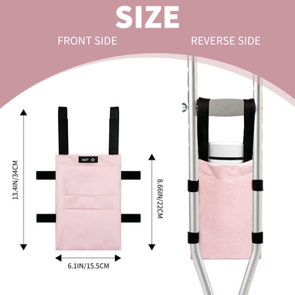 SpringSeaon Water-Resistant Crutch Bag - Lightweight Universal Storage Pouch-Crutch Accessories