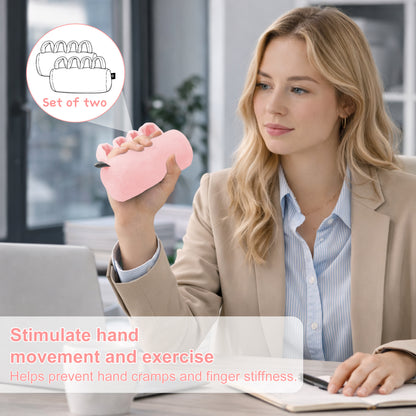 2-Pack Hand Contracture Cushions: Soft Palm Protectors & Finger Separators(pink)
