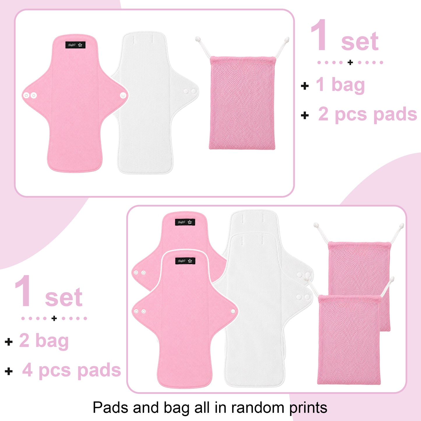 SPRING SEAON 2 PCS Reusable Menstrual Pads