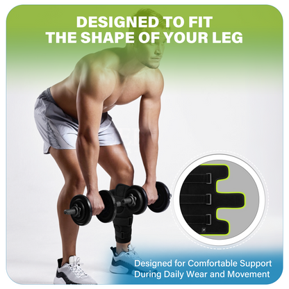 SPRING SEAON Calf Brace with Anti-Slip Silicone, Adjustable Shin Splint Support for Pain Relief & Swelling Reduction