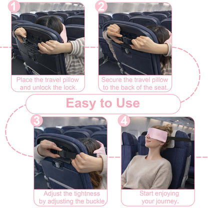 SPRING SEAON Adjustable Upright Sleep Mask & Head Support(pink)