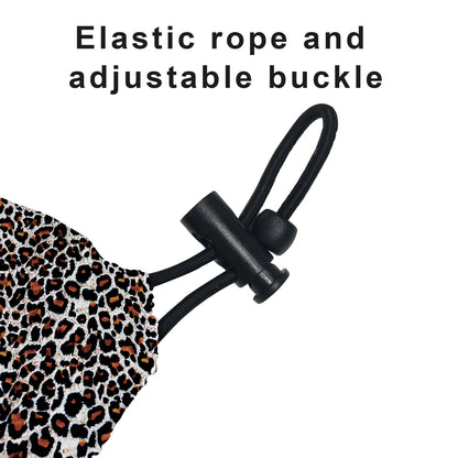 Unisex Rollator Walker Seat and Backrest Covers - Universal Soft Rollator Accessories (Leopard Print)