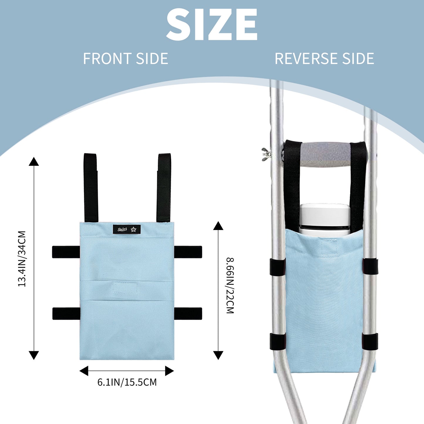 SpringSeaon Water-Proof Crutch Storage Bag- Lightweight Universal Crutches Pouch