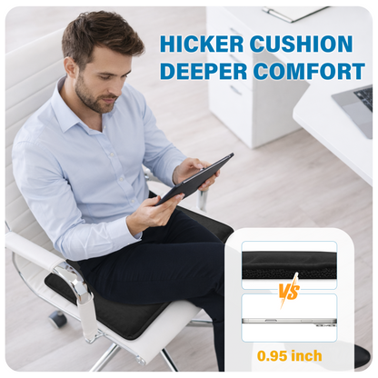 SPRING SEAON Large Gel Seat Cushion – Honeycomb Buffer Design with Extra Thick Filling, Anti-Slip Bottom