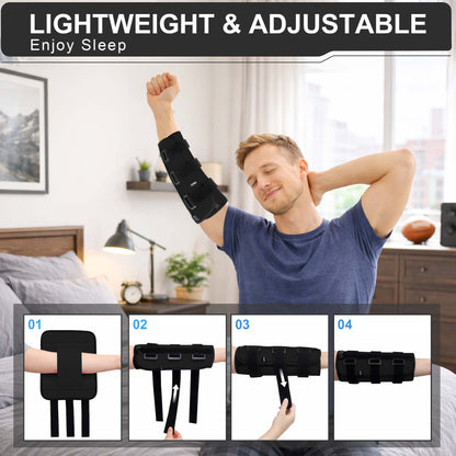 SPRING SEAON Adjustable Elbow Support Sleeve for Sleeping and Day Working - Fit Women & Men, Right & Left Arm