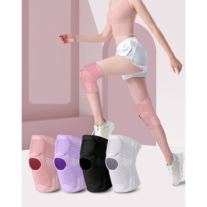Knee Support with Side Stabilizers (1 Pair) - Breathable Adjustable Support for Sports S-L
