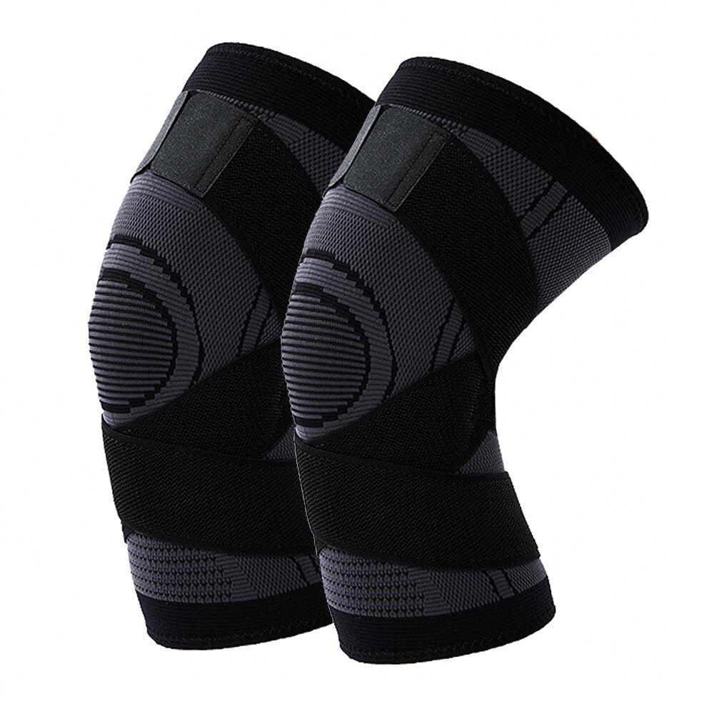 Compression Knee Sleeves (1 Pair) - Comfortable Lightweight Support for Running & Sports S-L