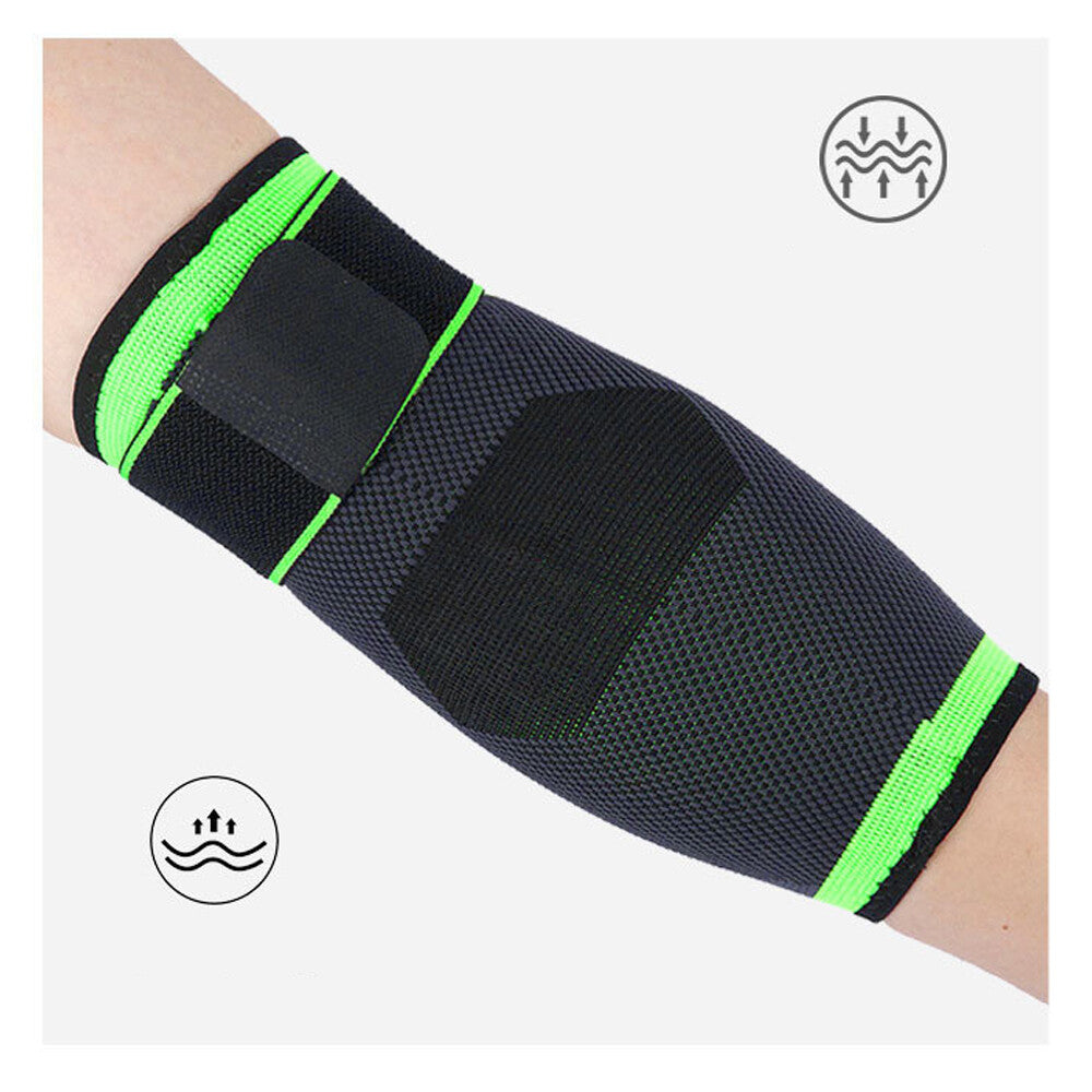 Elbow Compression Sleeve (1 Pair) - Support for Tennis, Golf, Weightlifting M-XL