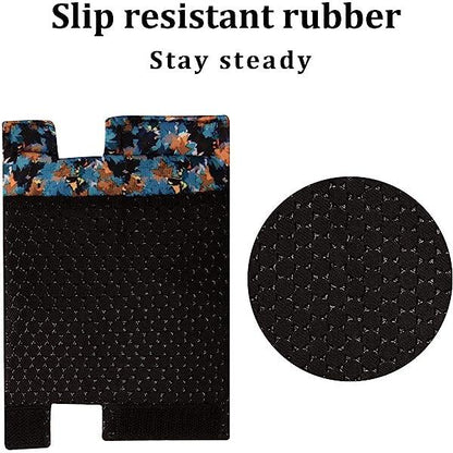Cane Hand Grip Cover - Soft Non-Slip T-Handle Cushion (Blue Leafs)