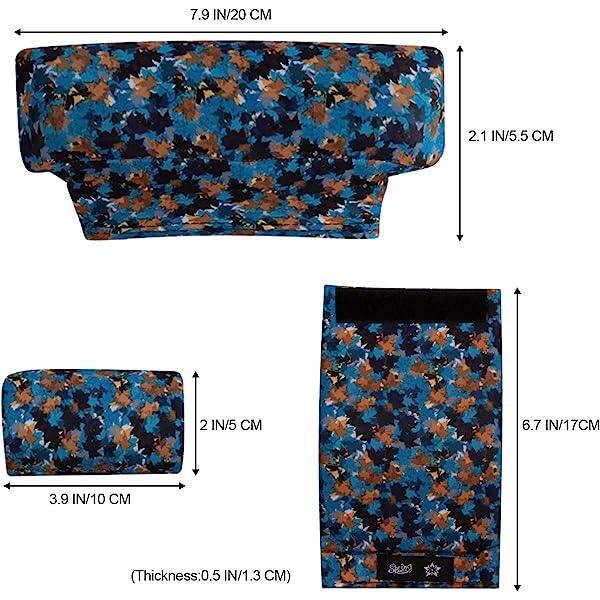 Underarm Crutch's Pad and Hand Grip Covers Universal Forearm Handle Padded Cushion Sets Accessories for Crutches (Maple leaf)