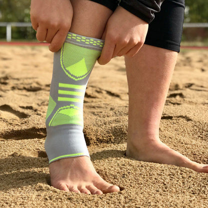 Ankle Braces (1 Pair) - Compression Sleeve with Pads for Sports, Running, Workout