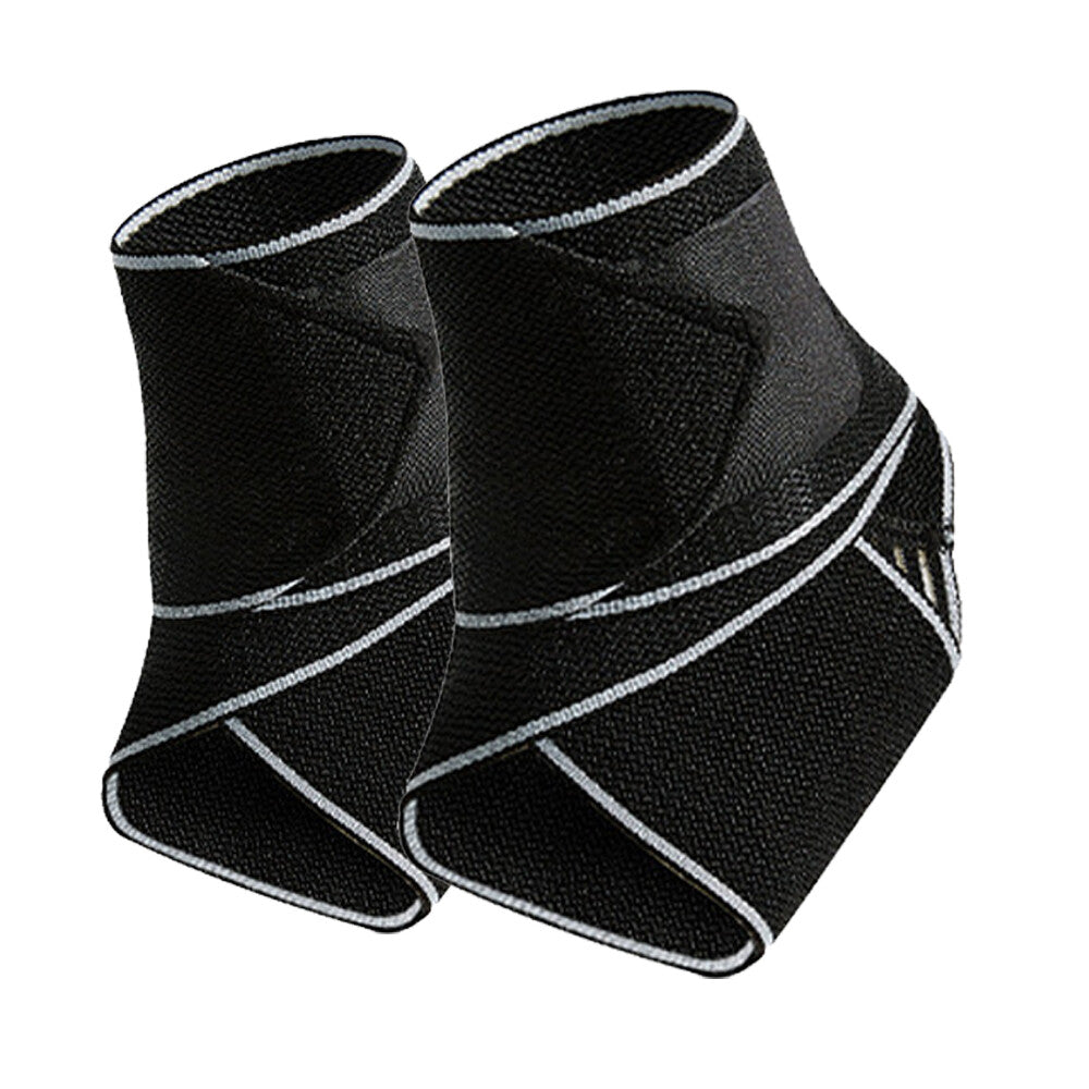 Color-​Ankle Support with Patella Pad & Side Stabilizers (1 Pair) - Compression Support for Sports & Workout S-XL - SpringSeaon