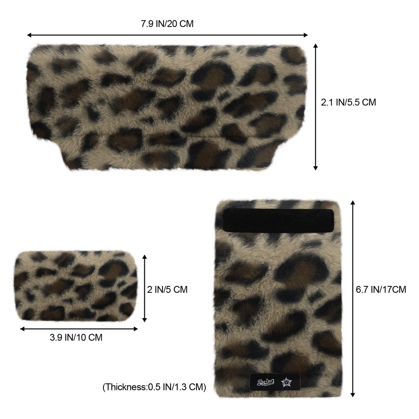 SPRING SEAON Leopard Ultra-Soft Fluffy Crutch Pads Covers | Cloud-Like Comfort Style Crutch Accessories