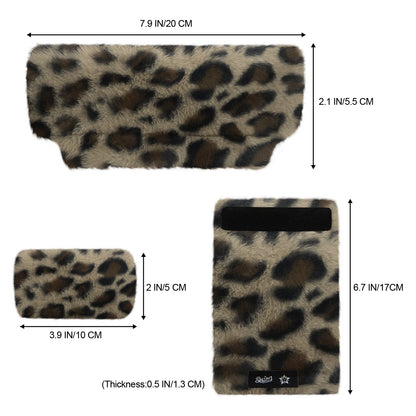 SPRING SEAON Leopard Ultra-Soft Fluffy Crutch Pads Covers | Cloud-Like Comfort Style Crutch Accessories