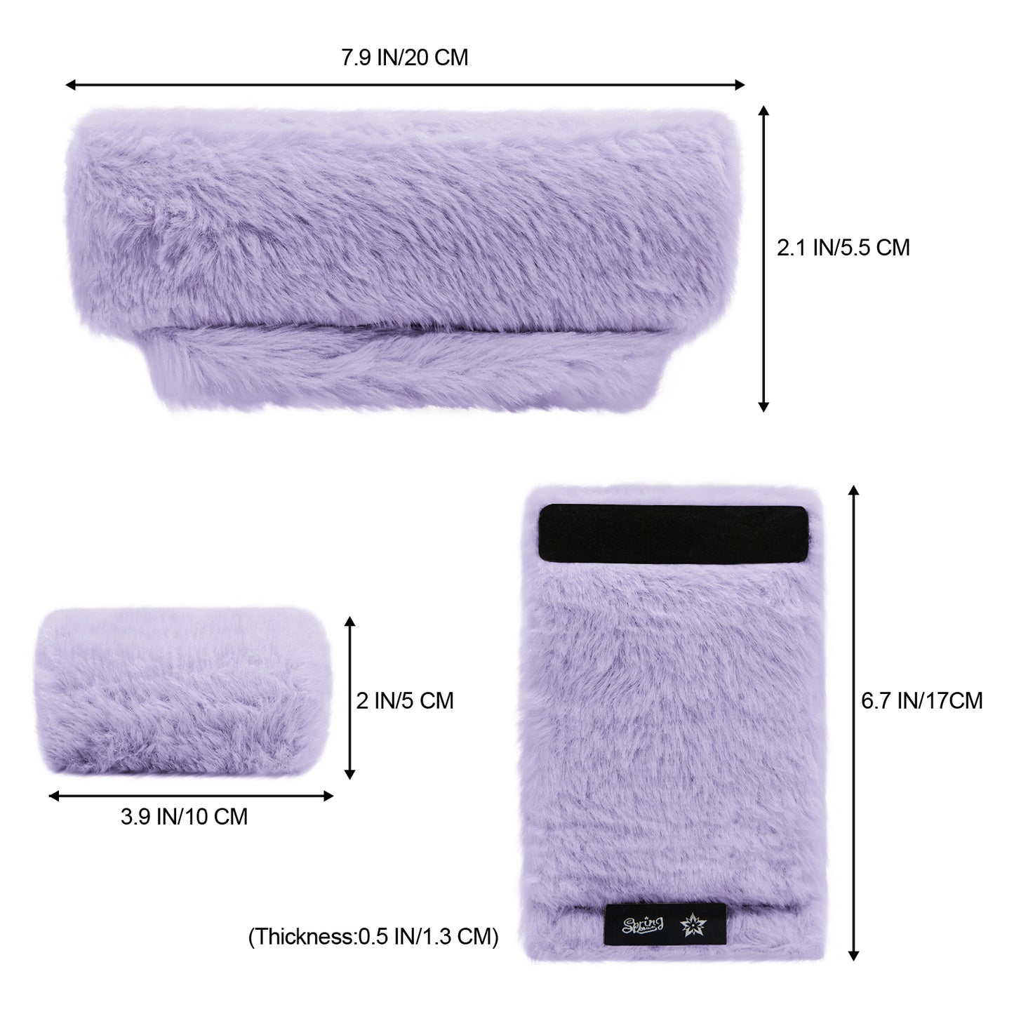 SPRING SEAON Purple Ultra-Soft Fluffy Crutch Pads Covers | Cloud-Like Comfort Style Crutch Accessories