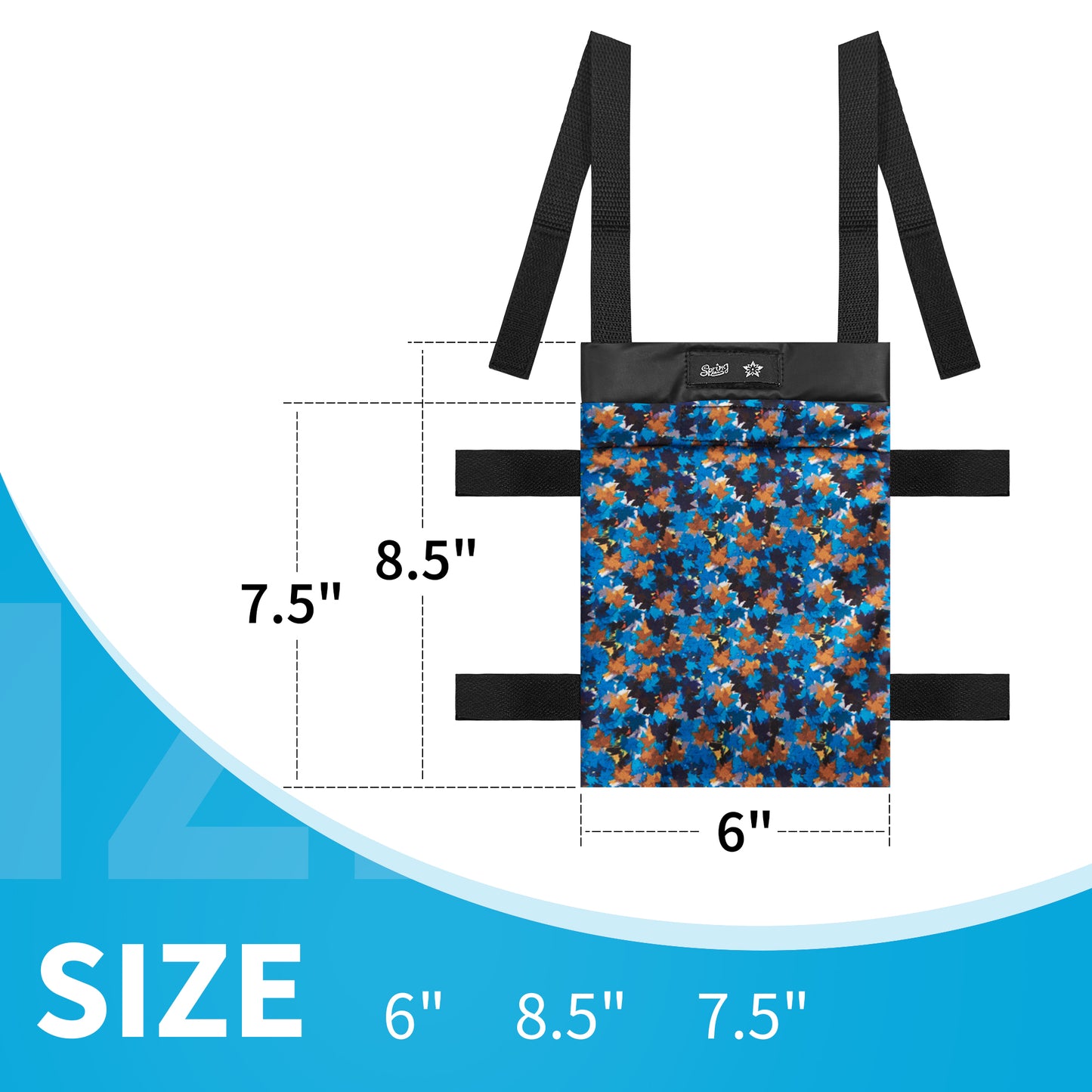SpringSeaon Lightweight Crutch Bag,Water-Proof Crutch Storage Pouch-Crutches Accessories-leafs