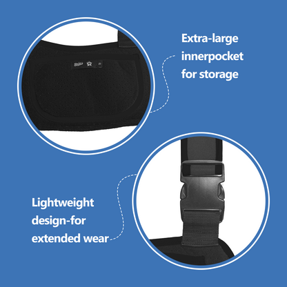 Arm Sling Shoulder Immobilizer - Rotator Cuff Support Brace, Adjustable for Shoulder, Arm, Wrist & Elbow