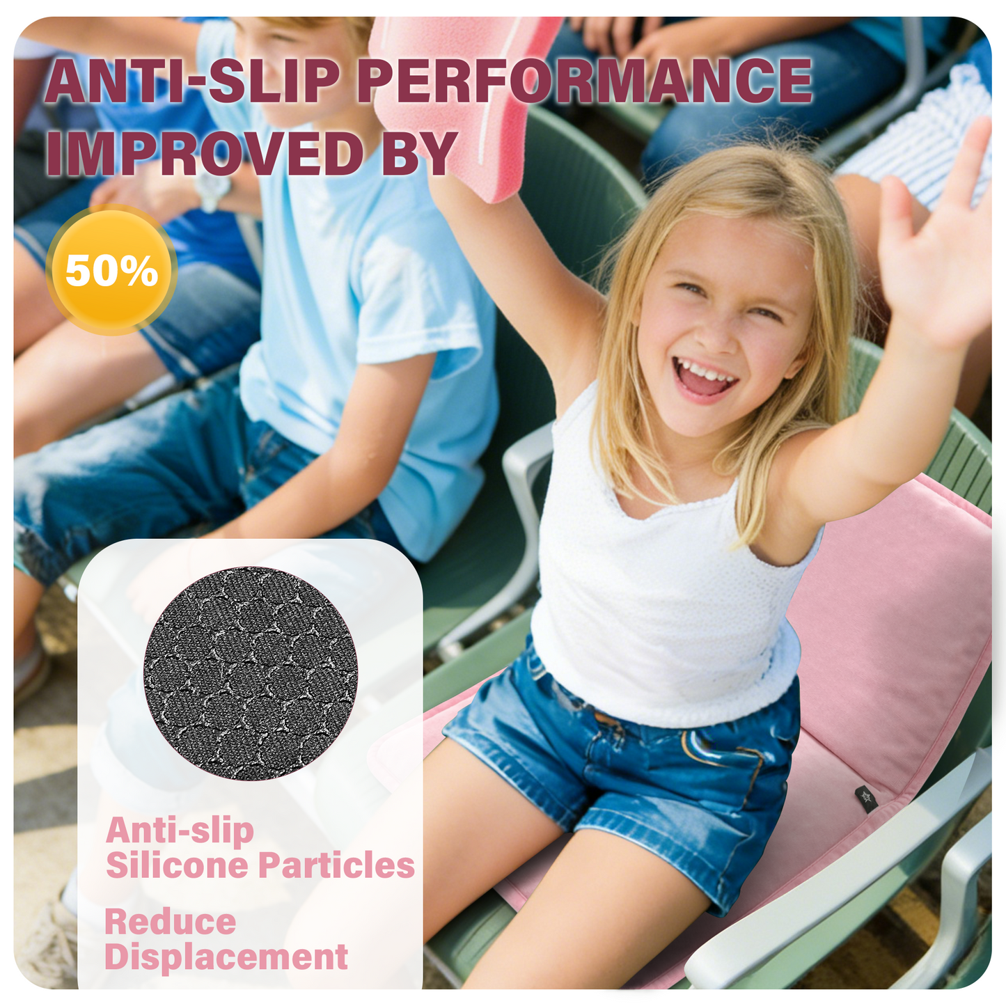 SPRING SEAON Large Gel Seat Cushion – Honeycomb Buffer Design with Extra Thick Filling, Anti-Slip Bottom