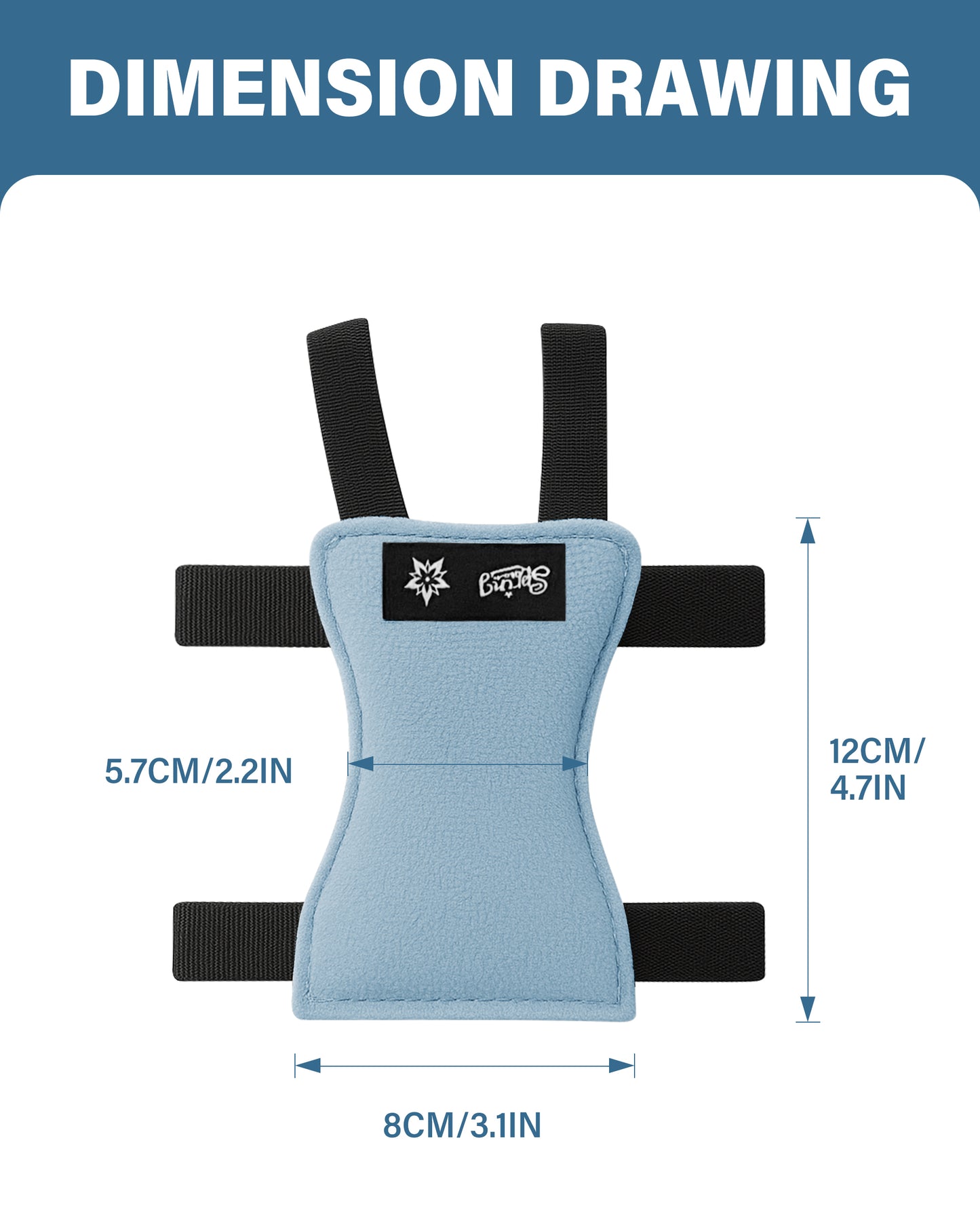 SPRING SEAON Forearm Crutch Pads Velvet – Soft Foam Covers for Elbow Crutches, Non-Slip & Comfortable, Universal Fit, Washable, 2 Pack（副本）