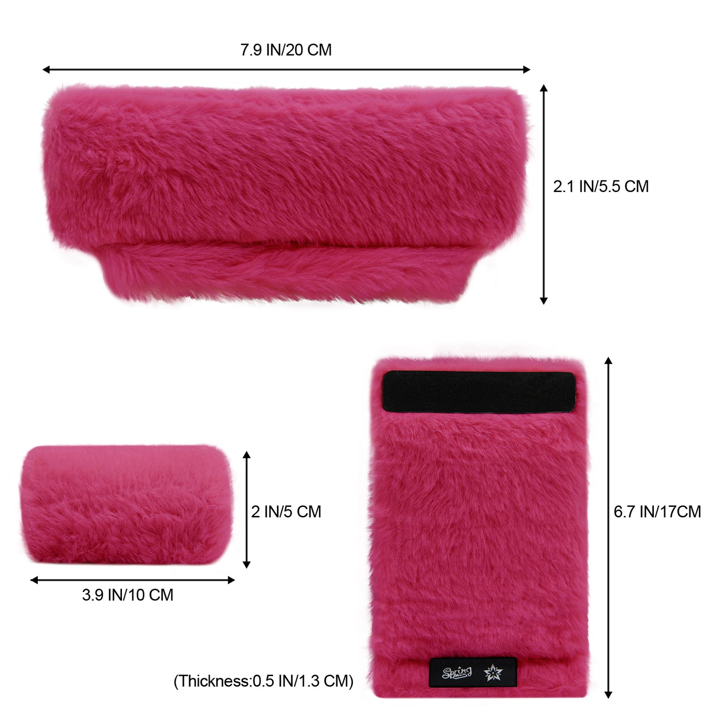 SPRING SEAON Red Ultra-Soft Fluffy Crutch Pads Covers | Cloud-Like Comfort Style Crutch Accessories