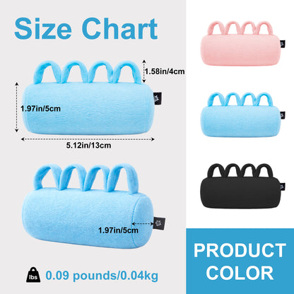 2-Pack Hand Contracture Cushions: Soft Palm Protectors & Finger Separators(blue)