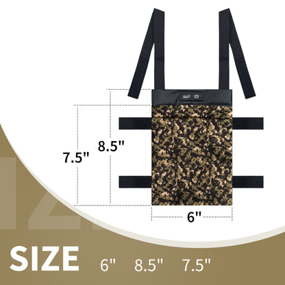 SpringSeaon Lightweight Crutch Storage Pouch,Water-Proof Crutch Bag-Crutches Accessories-Camo