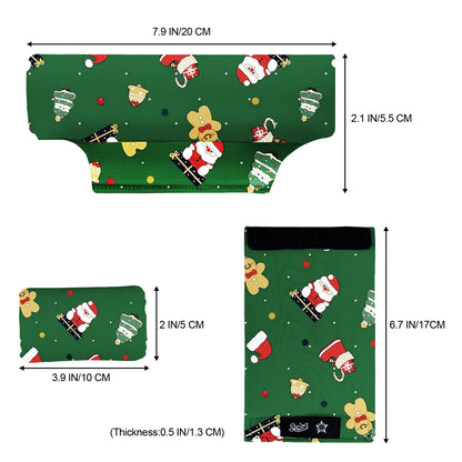 SpringSeaon Xmas Pattern Underarm Crutch's Pad and Hand Grip Covers Universal Crutch Accessories