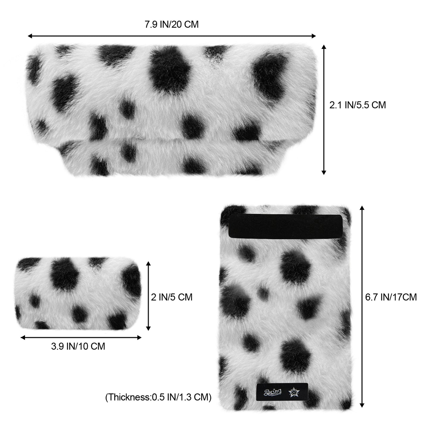 SPRING SEAON Dots Ultra-Soft Fluffy Crutch Pads Covers | Cloud-Like Comfort Style Crutch Accessories