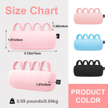 2-Pack Hand Contracture Cushions: Soft Palm Protectors & Finger Separators(pink)