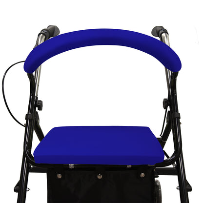 Unisex Rollator Walker Seat and Backrest Covers - Universal Soft Rollator Accessories (Royal blue)