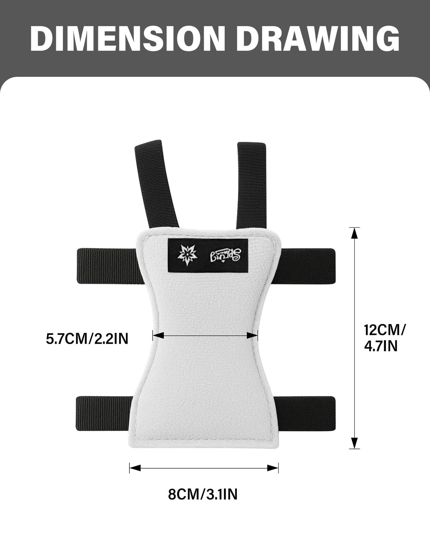 SPRING SEAON Forearm Crutch Pads Velvet – Soft Foam Covers for Elbow Crutches, Non-Slip & Comfortable, Universal Fit, Washable, 2 Pack