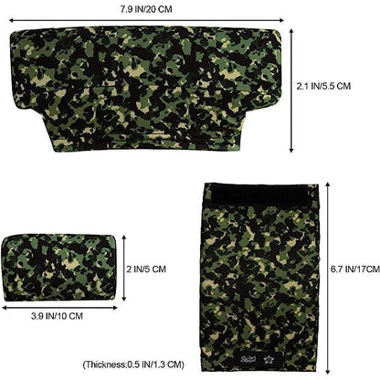 Universal Underarm Crutches Padded Crutch Pads with Hand Grips Padding Handle Covers Dark purple