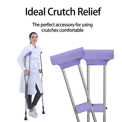 SpringSeaon Underarm Crutch's Pad and Hand Grip Covers Universal Crutch Accessories