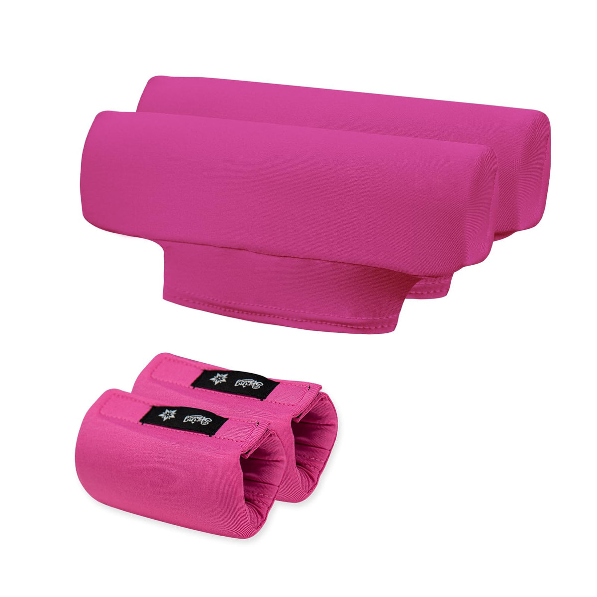 Rose Red​Underarm Crutch Pad & Hand Grip Covers - Universal Padded Cushion Set