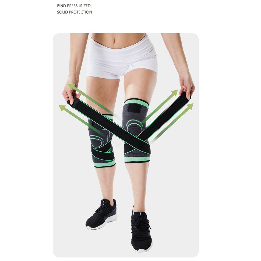 Compression Knee Sleeves (1 Pair) - Comfortable Lightweight Support for Running & Sports S-L