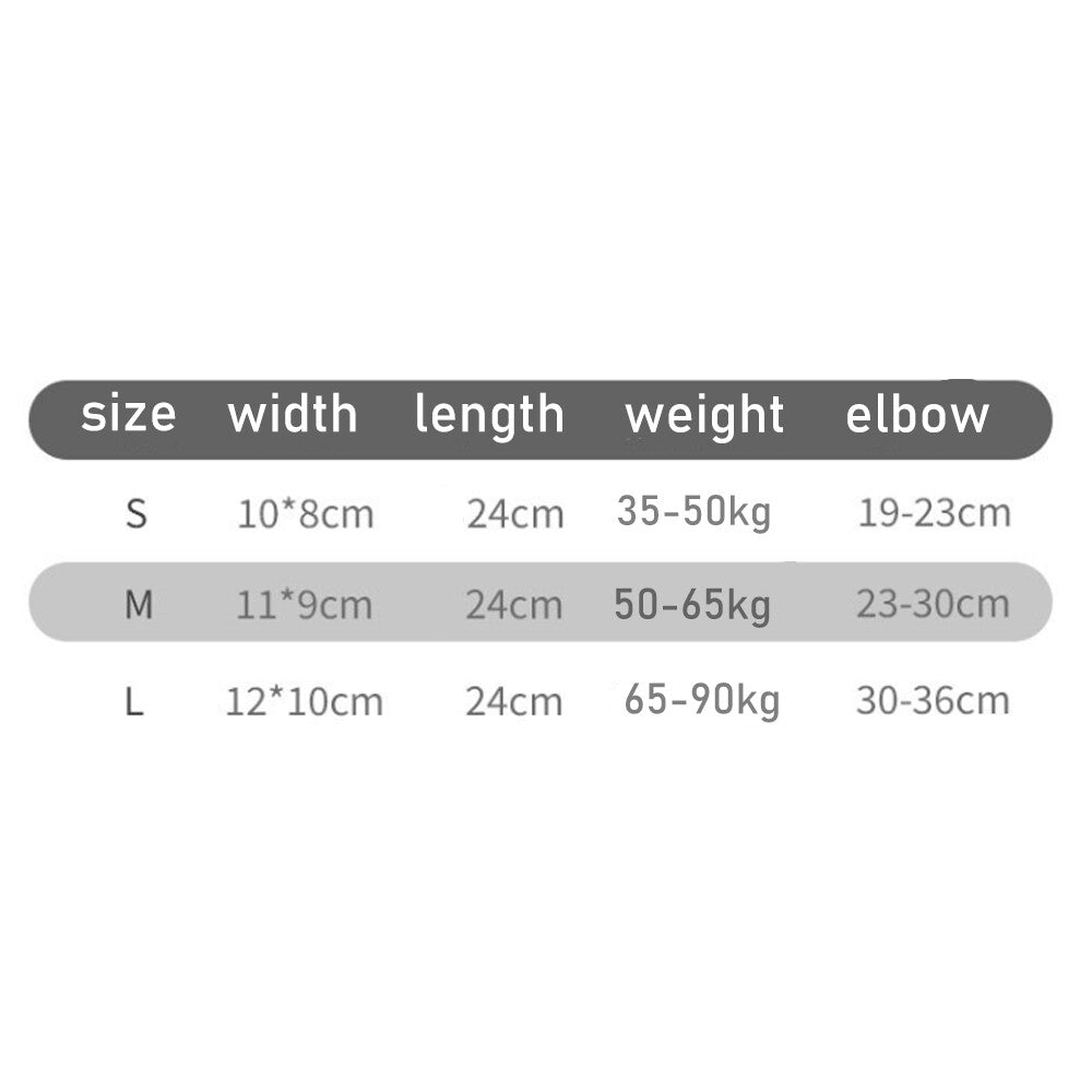 Elbow Compression Sleeve (1 Pair) - Arm Support for Sports & Weightlifting S-L