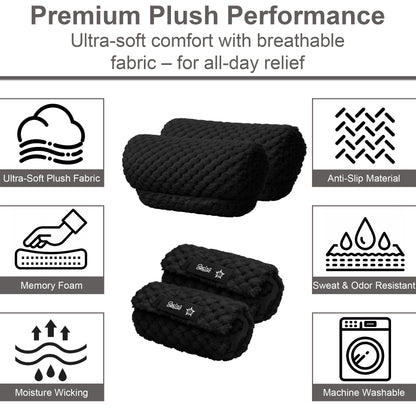 Crutch Pads and Hand Grips – Plush Soft Memory Foam Underarm Crutch Cushions