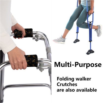 SpringSeaon Walker Hand Grip Padded Covers - Non-Slip Moisture-Wicking Cushion Bee
