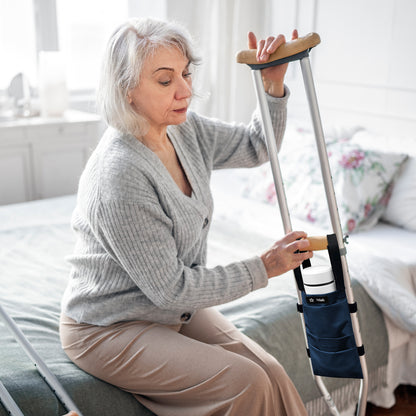 SpringSeaon Water-Resistant Crutch Pouch- Lightweight Universal Storage Bag-Crutch Accessories