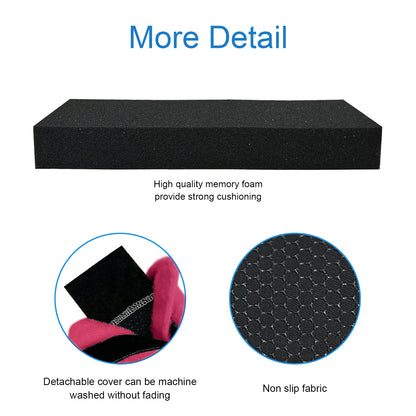 SPRING SEAON Fluffy Armrest Pads - Universal Memory Foam Cushion for Office & Transport Chairs